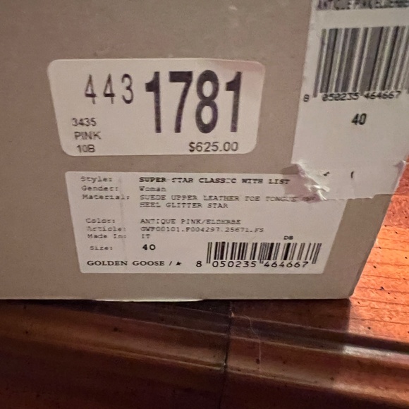 Golden Goose Super Star Classic Pink Suede Sz 40 - Picture 6 of 6